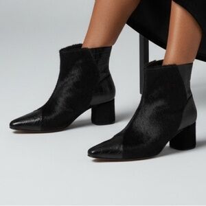 ZOU XOU Black Boot Combined texturized Boots. Size 7